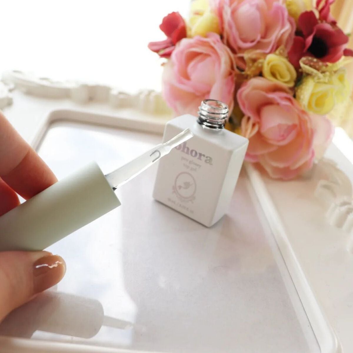 オホーラ プログロッシートップジェル/ohora/ジェルネイルを使ったクチコミ(3枚目)