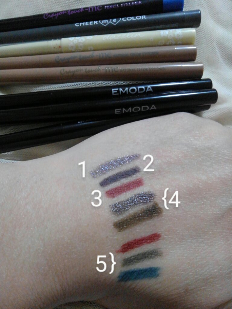 TMメタリックアイライナー/セリア/ペンシルアイライナーを使ったクチコミ（1枚目）