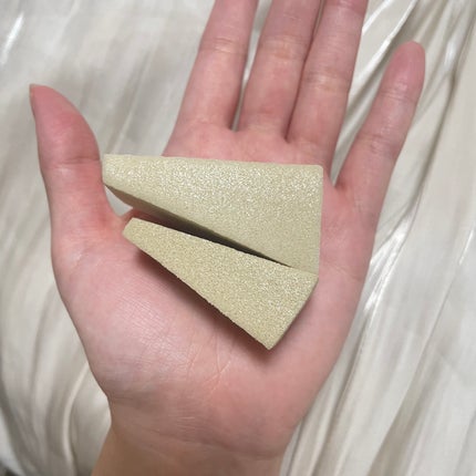 メイクアップスポンジ(バリューパック ウェッジ型 30個)/DAISO/パフ・スポンジを使ったクチコミ(5枚目)