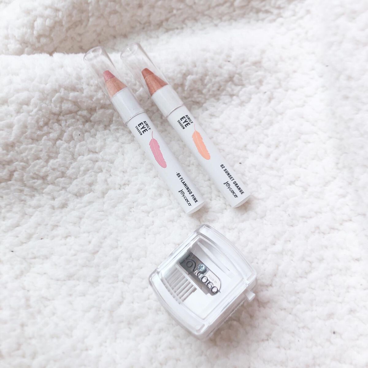 ジョイココ エアリーアイシャドウ ジョイココ エアリーアイシャドウ専用シャープナー/Joy.coco(ジョイココ)/単色アイシャドウを使ったクチコミ（2枚目）