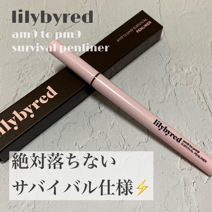 ナイントゥナインサバイバルペンライナー/lilybyred/リキッドアイライナーを使ったクチコミ(1枚目)