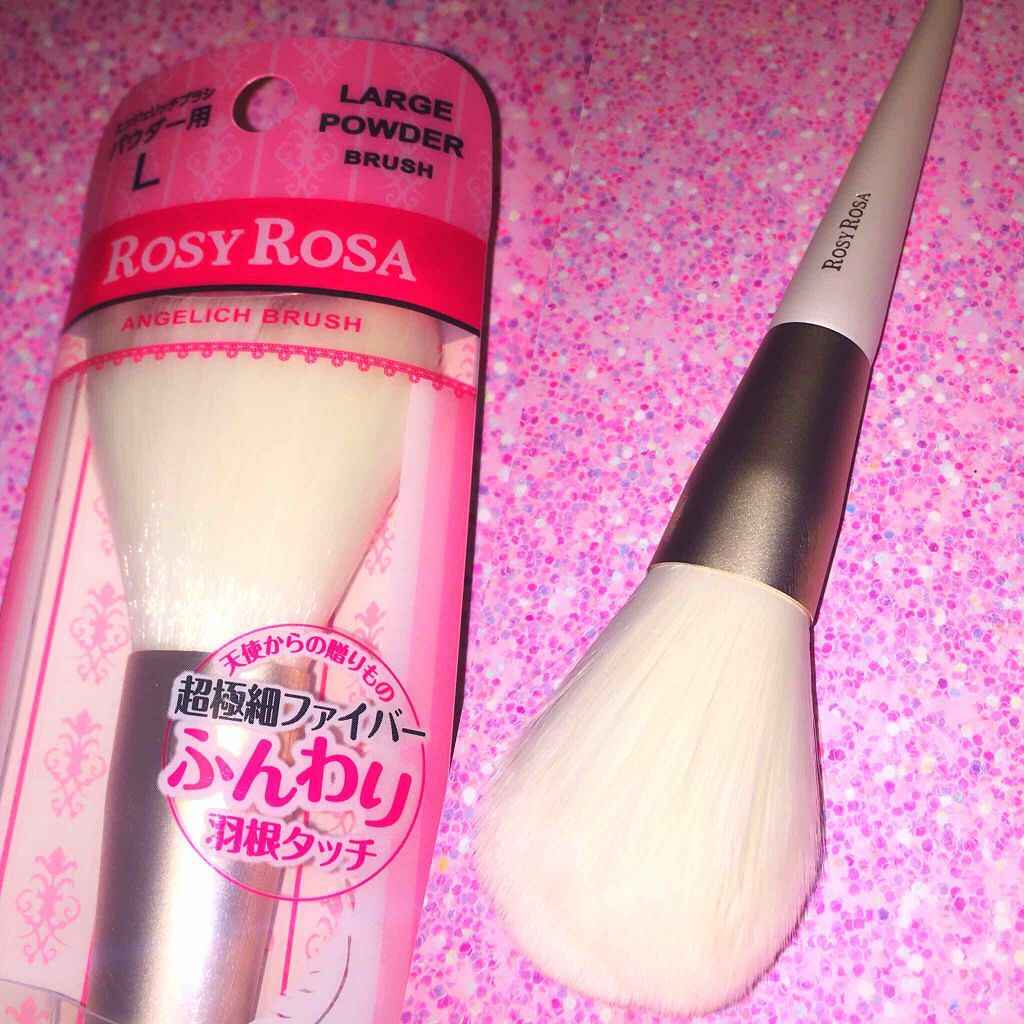 エンジェリッチブラシ パウダー用 L/ロージーローザ/メイクブラシを使ったクチコミ（1枚目）