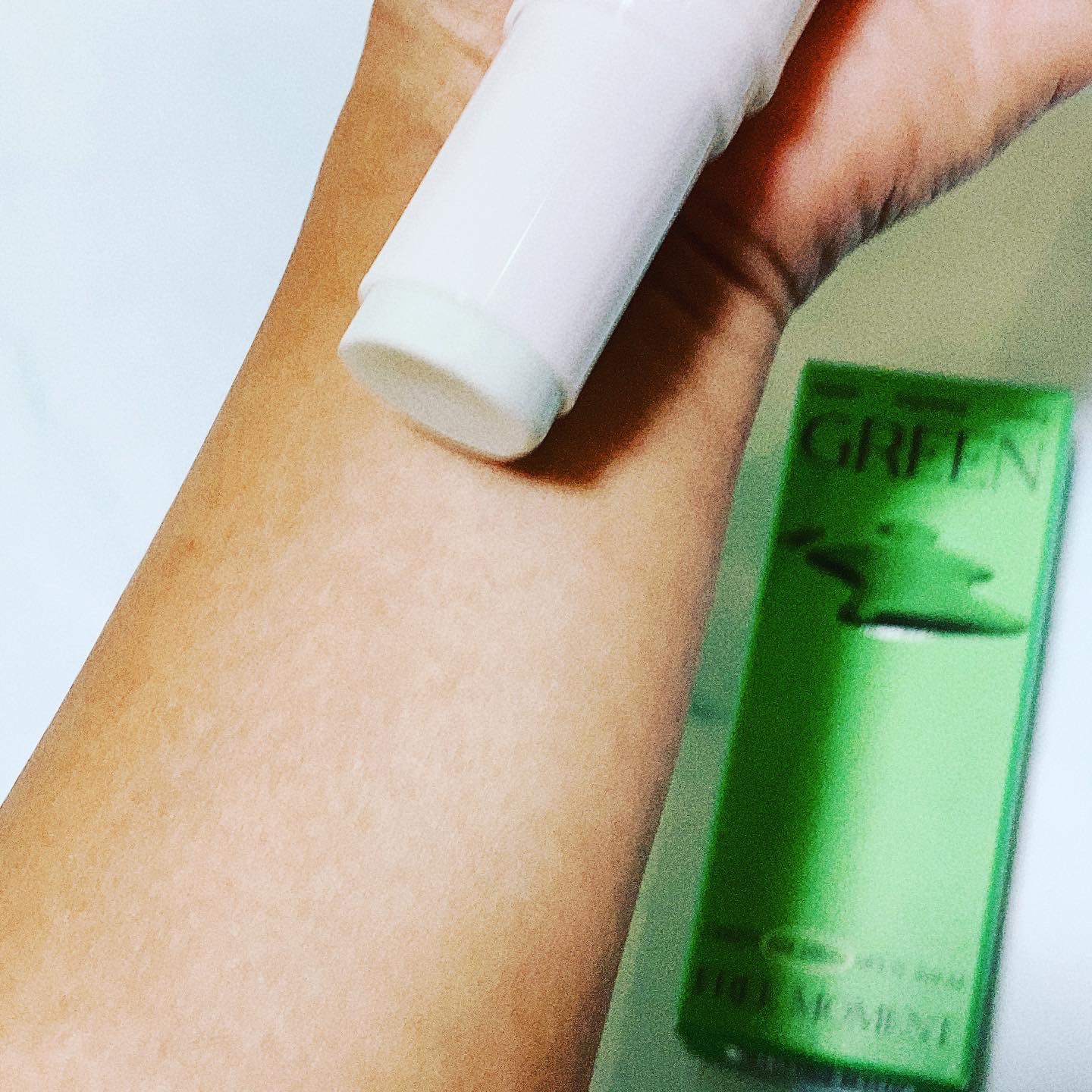 グリーン カーミングマルチバーム/Free Moment /フェイスバームを使ったクチコミ（3枚目）