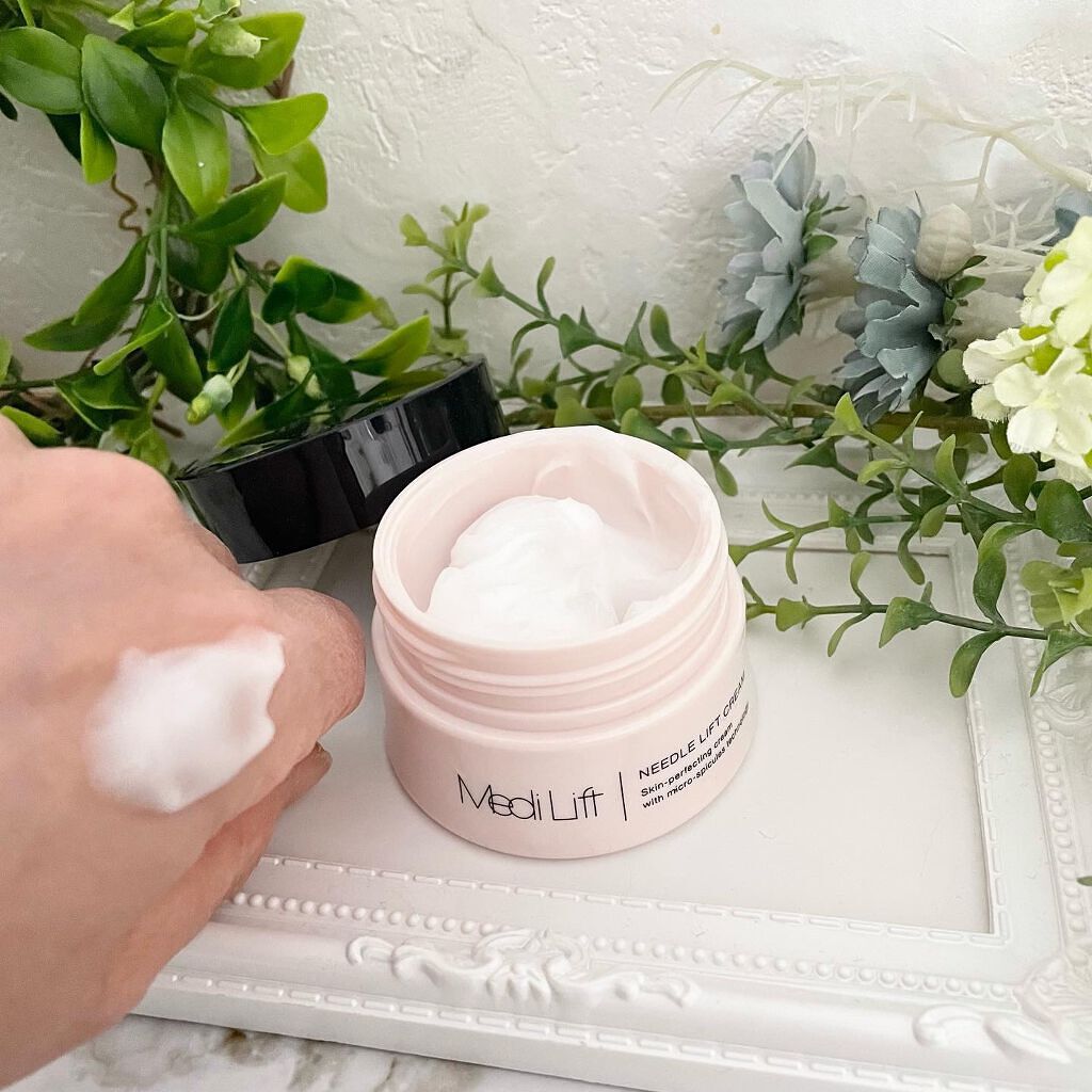 メディリフト ニードルリフトクリーム/YA-MAN TOKYO JAPAN/フェイスクリームを使ったクチコミ（3枚目）