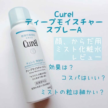 Curel ミスト化粧水 レビュー
今回はミスト化粧水のレビューです。

お出かけ先でメイク直ししようとしてミスト化粧水が無いことに気付いたのでその場で購入しました。
そのためおためし用の小さいサイズで