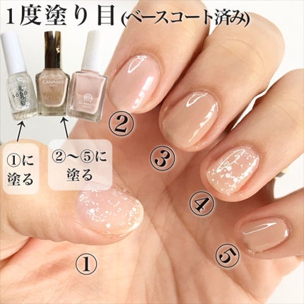 カラフルネイルズ/キャンメイク/マニキュアを使ったクチコミ(3枚目)