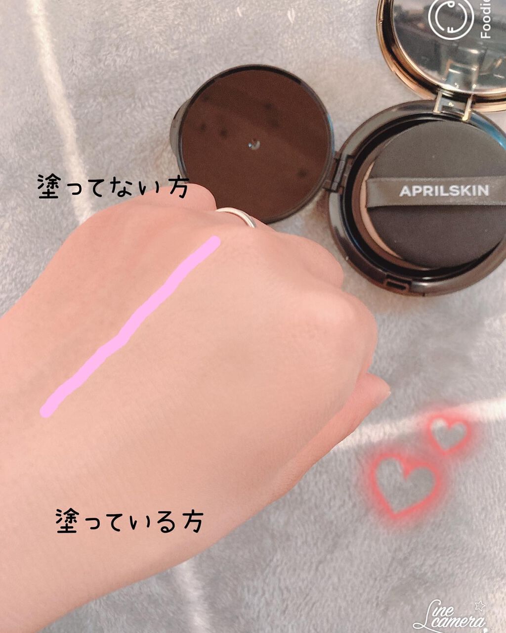 マジックスノークッションブラック 3.0/APRILSKIN/クッションファンデーションを使ったクチコミ(4枚目)