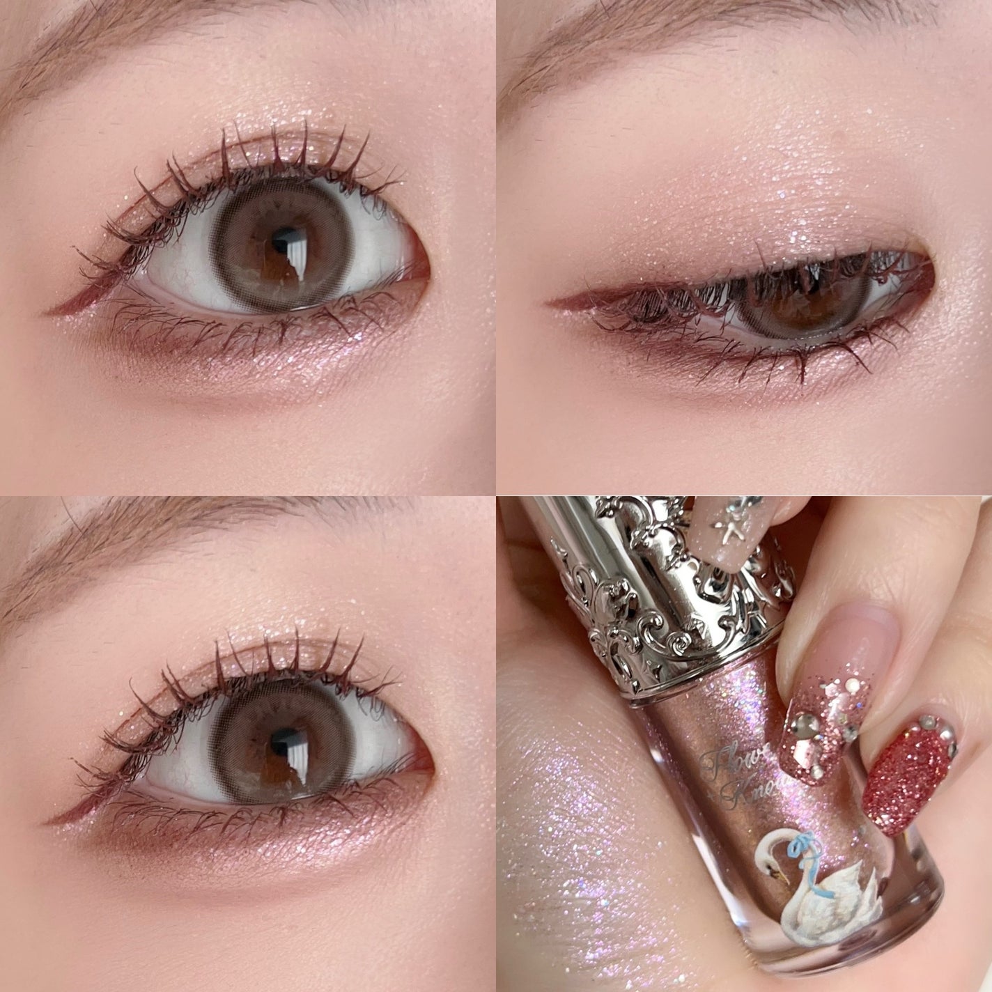 フラワーノーズ スワンバレエシリーズ リキッドアイシャドウ/FlowerKnows/リキッドアイシャドウを使ったクチコミ(6枚目)