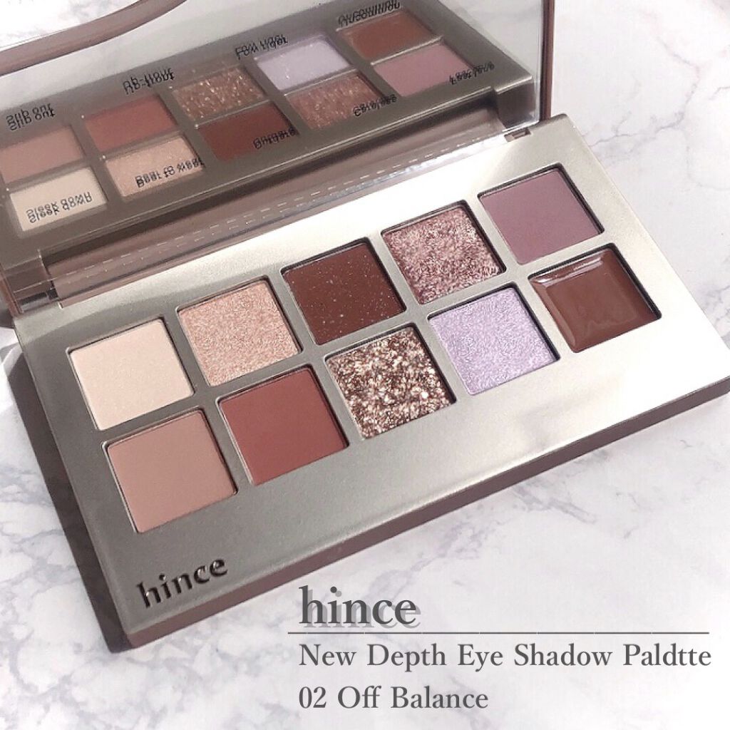 ニューデップスアイシャドウパレット 02 オフ･バランス/hince/アイシャドウパレットを使ったクチコミ（1枚目）