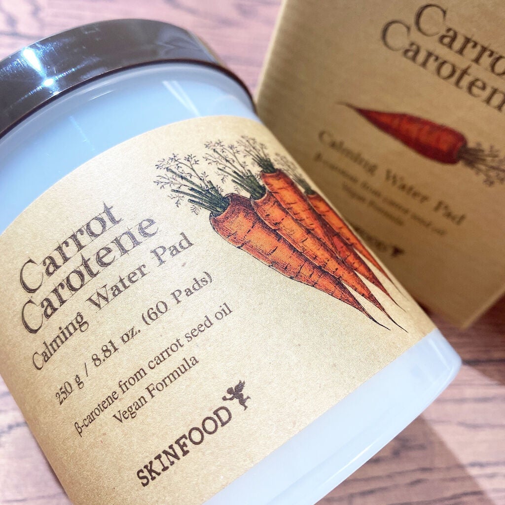 キャロットカロテン カーミングウォーターパッド/SKINFOOD/トナーパッドを使ったクチコミ(1枚目)