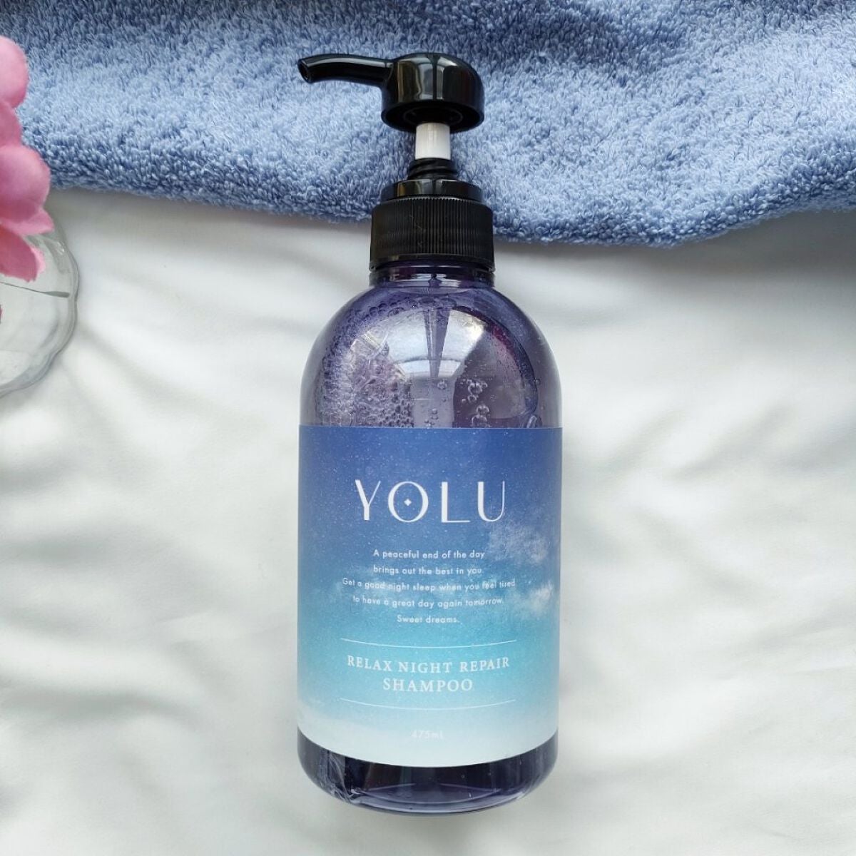 リラックスナイトリペア シャンプー/トリートメント/YOLU/市販シャンプーを使ったクチコミ(2枚目)