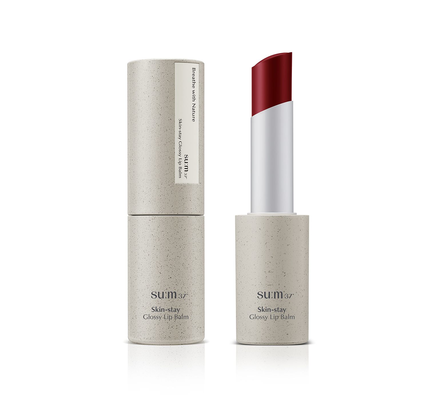 スキンステイグロッシーリップバーム レッド