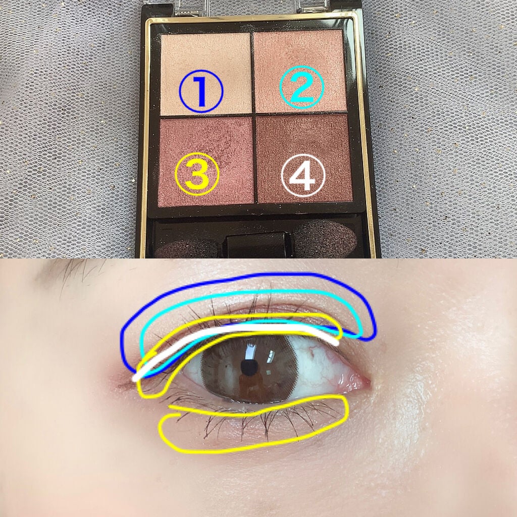 リアルクローズシャドウ/excel/アイシャドウパレットを使ったクチコミ(4枚目)