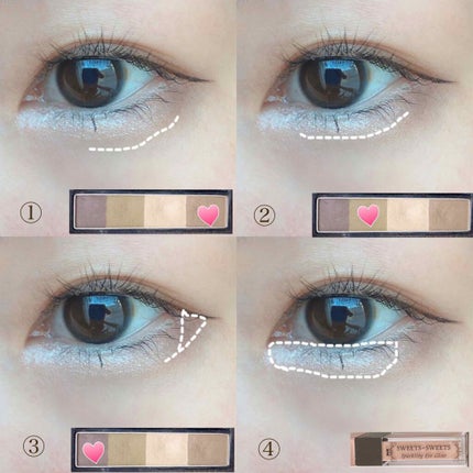 リシェ カラーリング アイブロウパウダー/Visée/パウダーアイブロウを使ったクチコミ(3枚目)