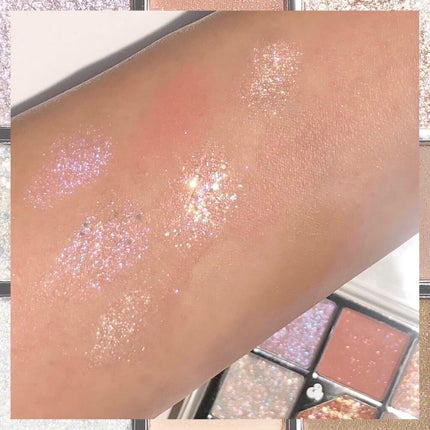 グリッターペディアアイパレット/unleashia/アイシャドウパレットを使ったクチコミ(5枚目)