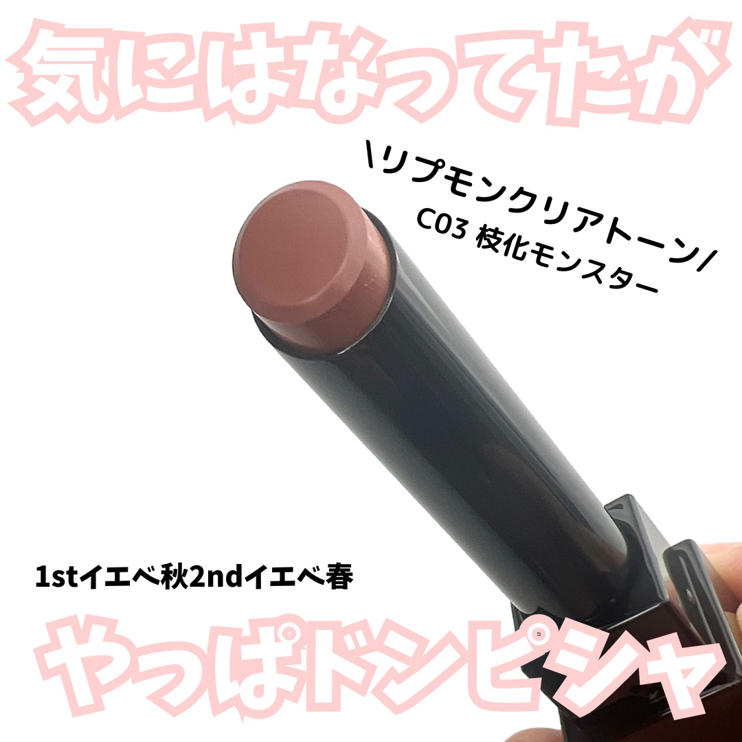 リップモンスター クリアトーン C03 枝化モンスター/KATE/口紅を使ったクチコミ（1枚目）