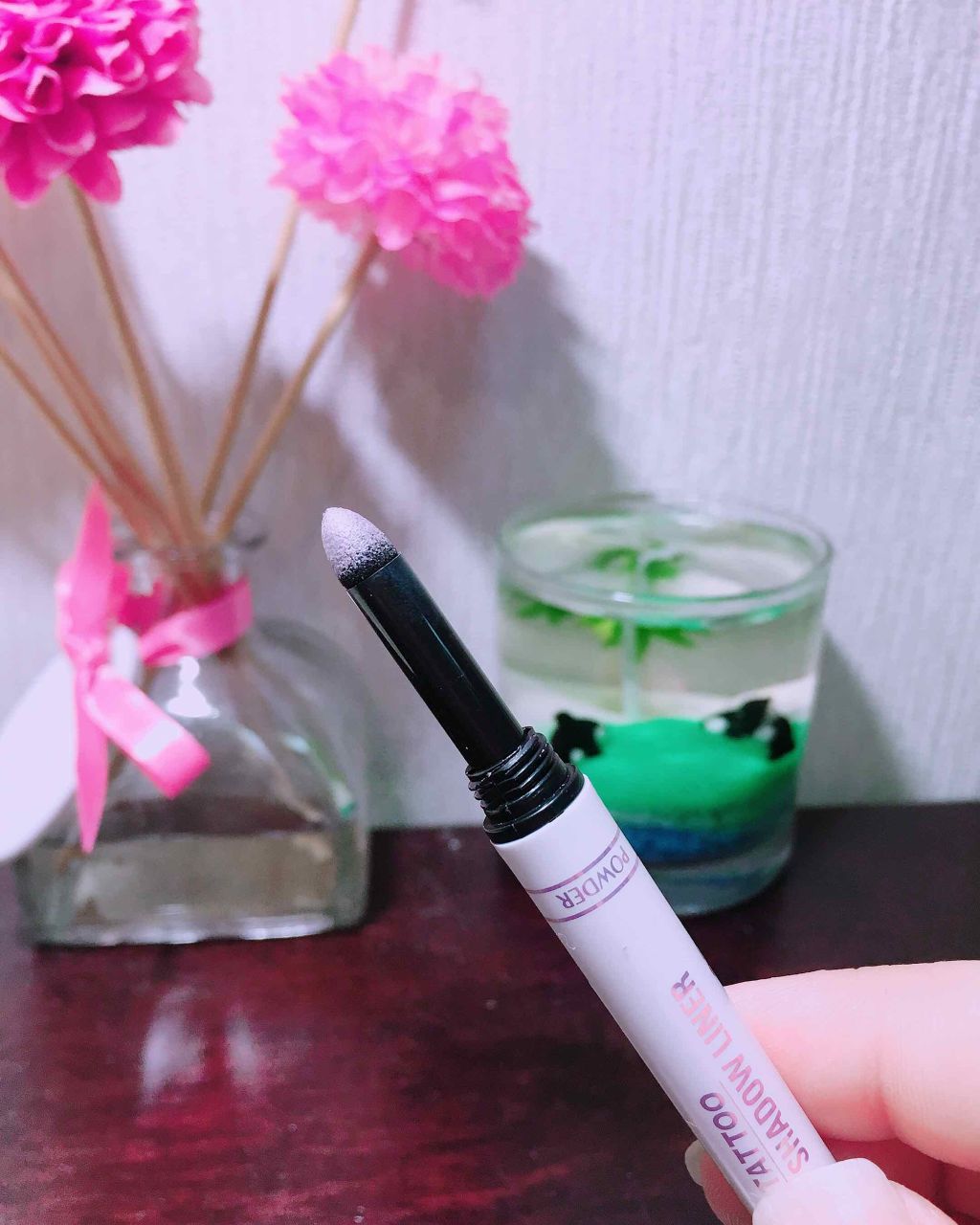 ラスティング3Dシャドウライナー/K-パレット/リキッドアイライナーを使ったクチコミ(2枚目)