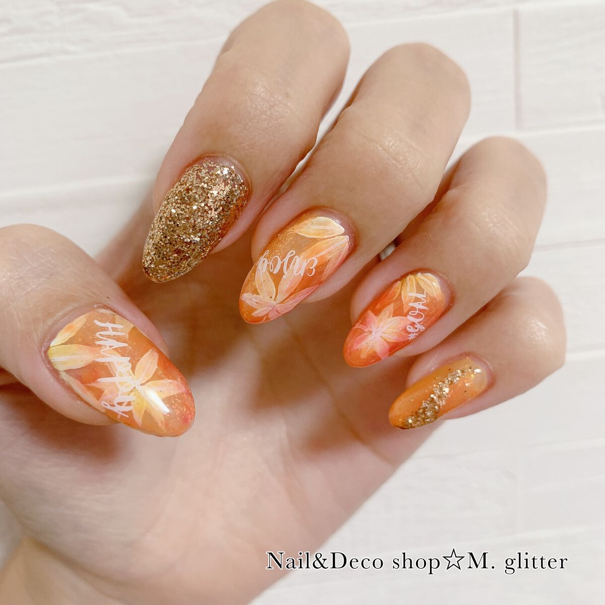 秋ネイルのネイルデザイン | ノンワイプクリア キャンジェル(トップ