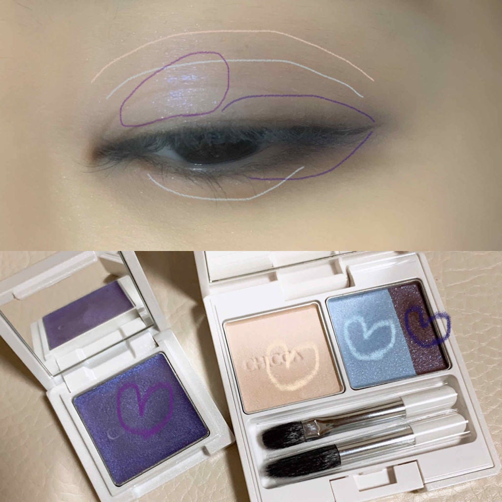 ミスティック パウダーアイシャドウ/CHICCA/アイシャドウパレットを使ったクチコミ(3枚目)