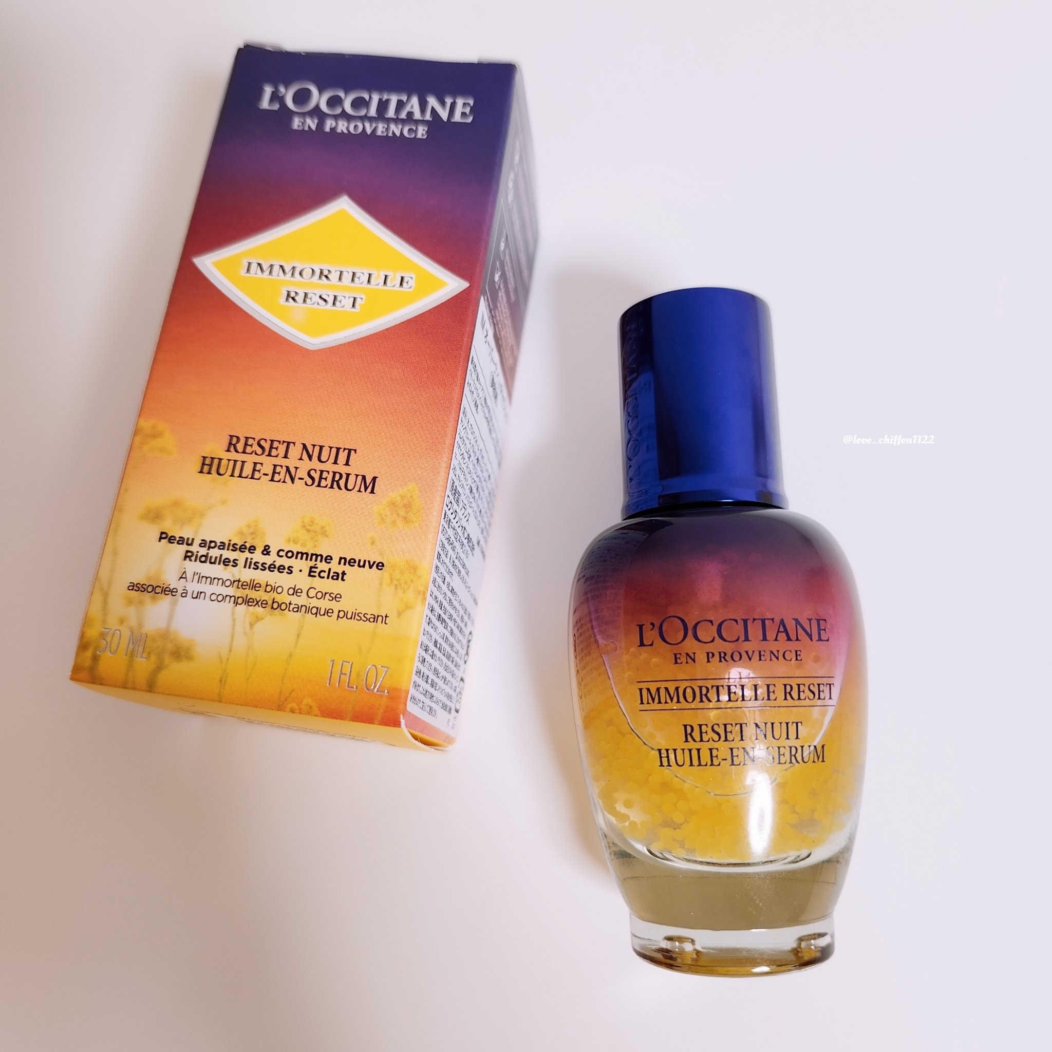 イモーテル オーバーナイトリセットセラム/L'OCCITANE/美容液を使ったクチコミ（3枚目）