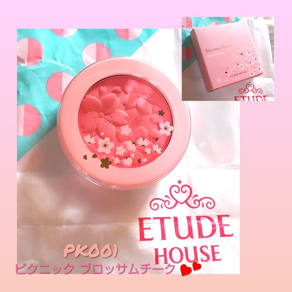 ピクニック ブロッサムチーク/ETUDE/パウダーチークを使ったクチコミ（1枚目）