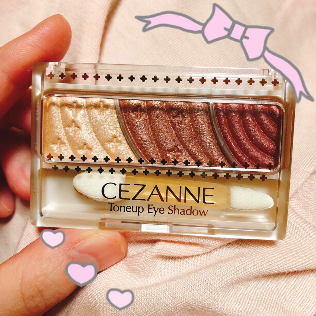 トーンアップアイシャドウ/CEZANNE/アイシャドウパレットを使ったクチコミ（1枚目）