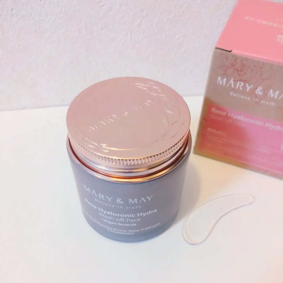 ローズヒアルロニックハイドラウォッシュオフパック/MARY&MAY/洗い流すパック・マスクを使ったクチコミ（3枚目）