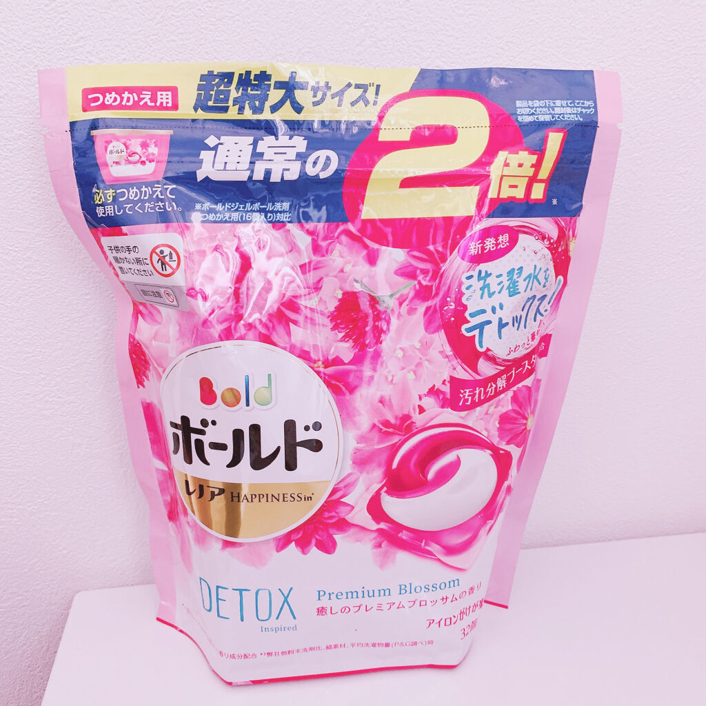 ボールドジェルボール3D 癒しのプレミアムブロッサムの香り/ボールド/洗濯洗剤を使ったクチコミ（1枚目）