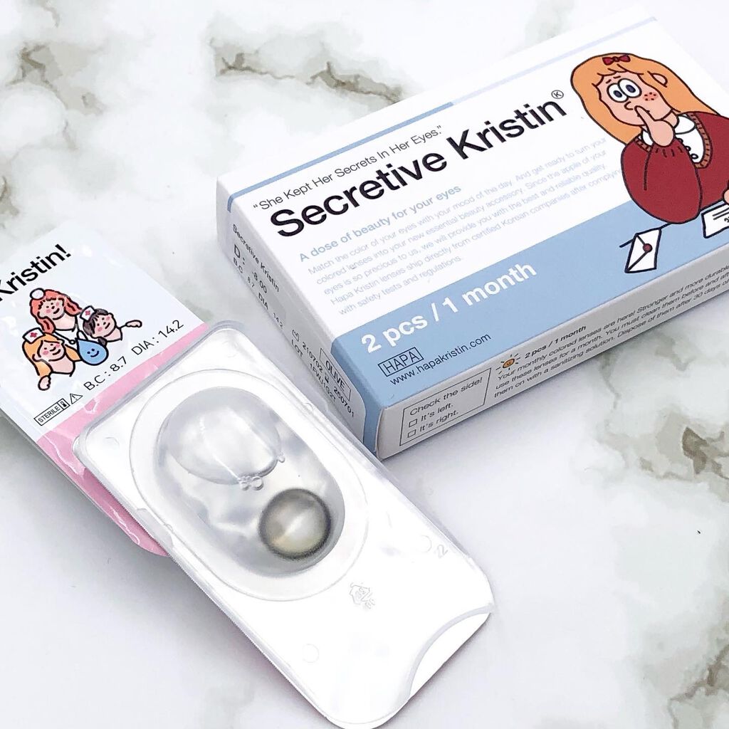 Secretive Kristen/Hapa kristin/カラーコンタクトレンズを使ったクチコミ（3枚目）