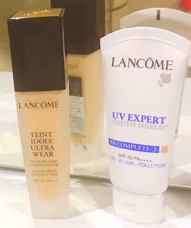 タンイドル ウルトラ ウェア リキッド/LANCOME/リキッドファンデーションを使ったクチコミ（1枚目）