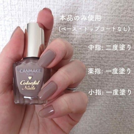 カラフルネイルズ/キャンメイク/マニキュアを使ったクチコミ(3枚目)
