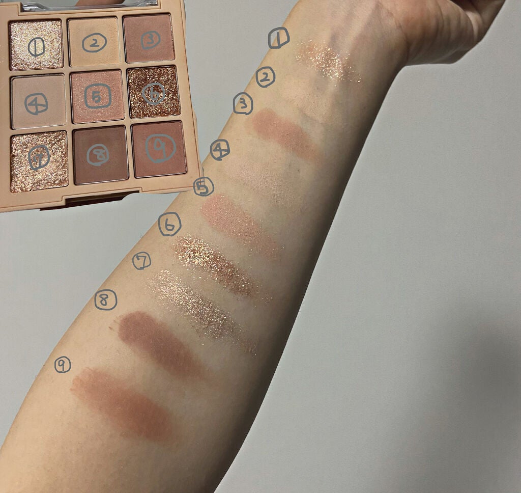 シャドウパレット/dasique/アイシャドウパレットを使ったクチコミ(2枚目)