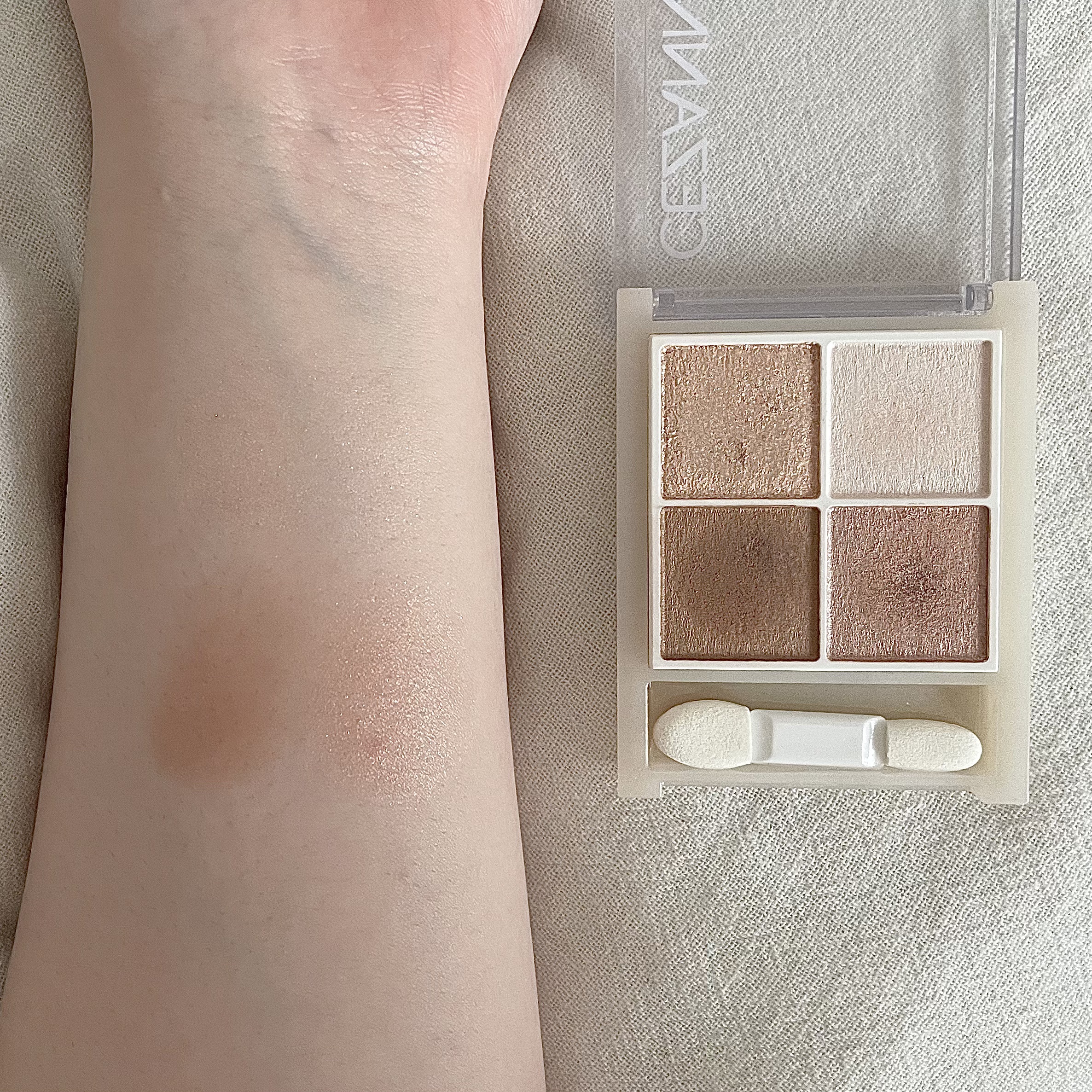 ペールトーンアイシャドウ/CEZANNE/アイシャドウを使ったクチコミ（3枚目）