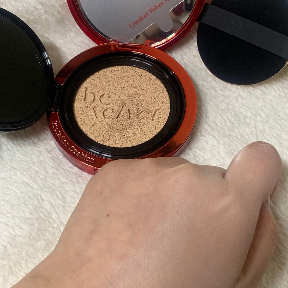 プロテーラービーベルベットカバークッション/espoir/クッションファンデーションを使ったクチコミ(2枚目)