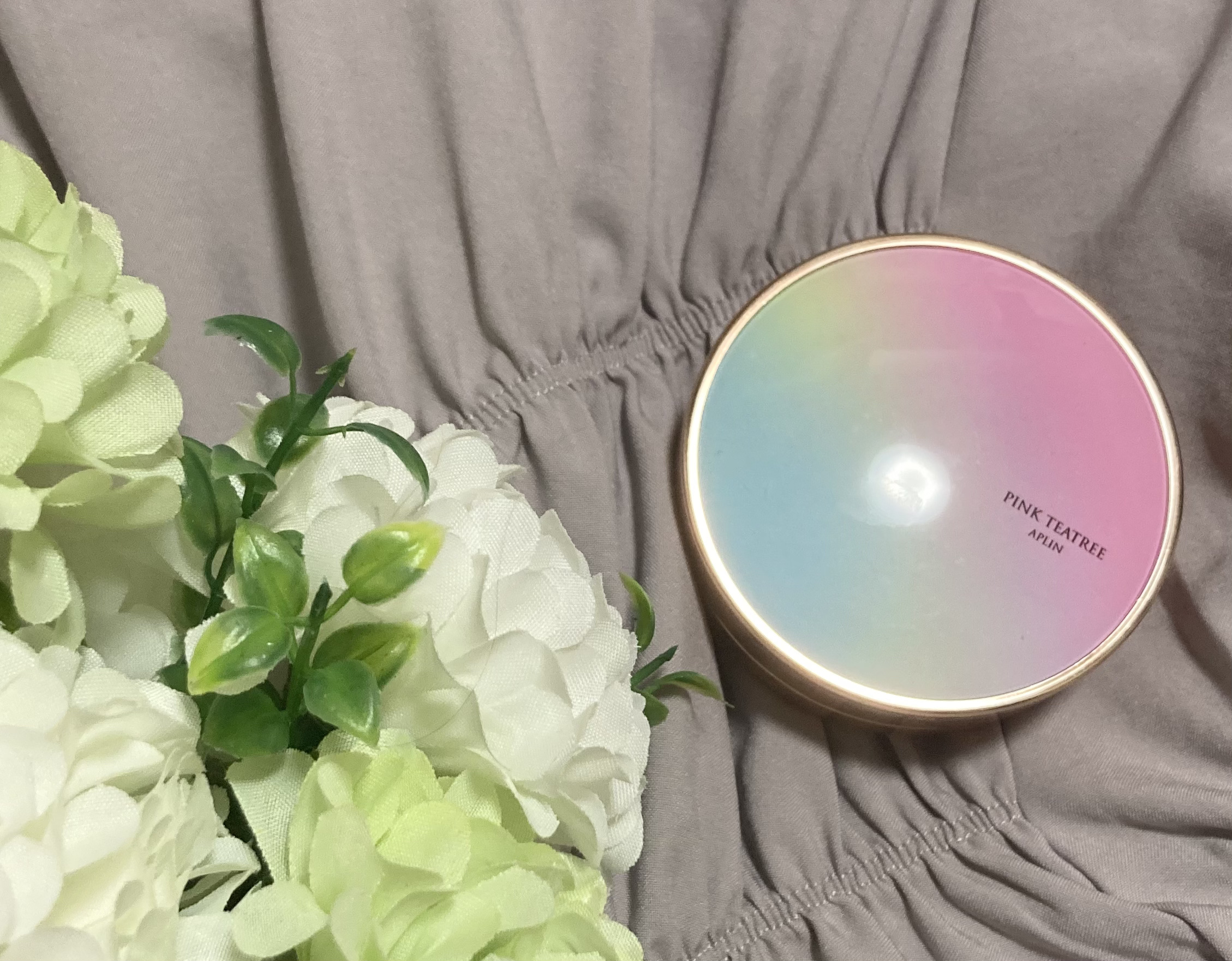 ピンクティーツリーカバークッション/APLIN/クッションファンデーションを使ったクチコミ（1枚目）