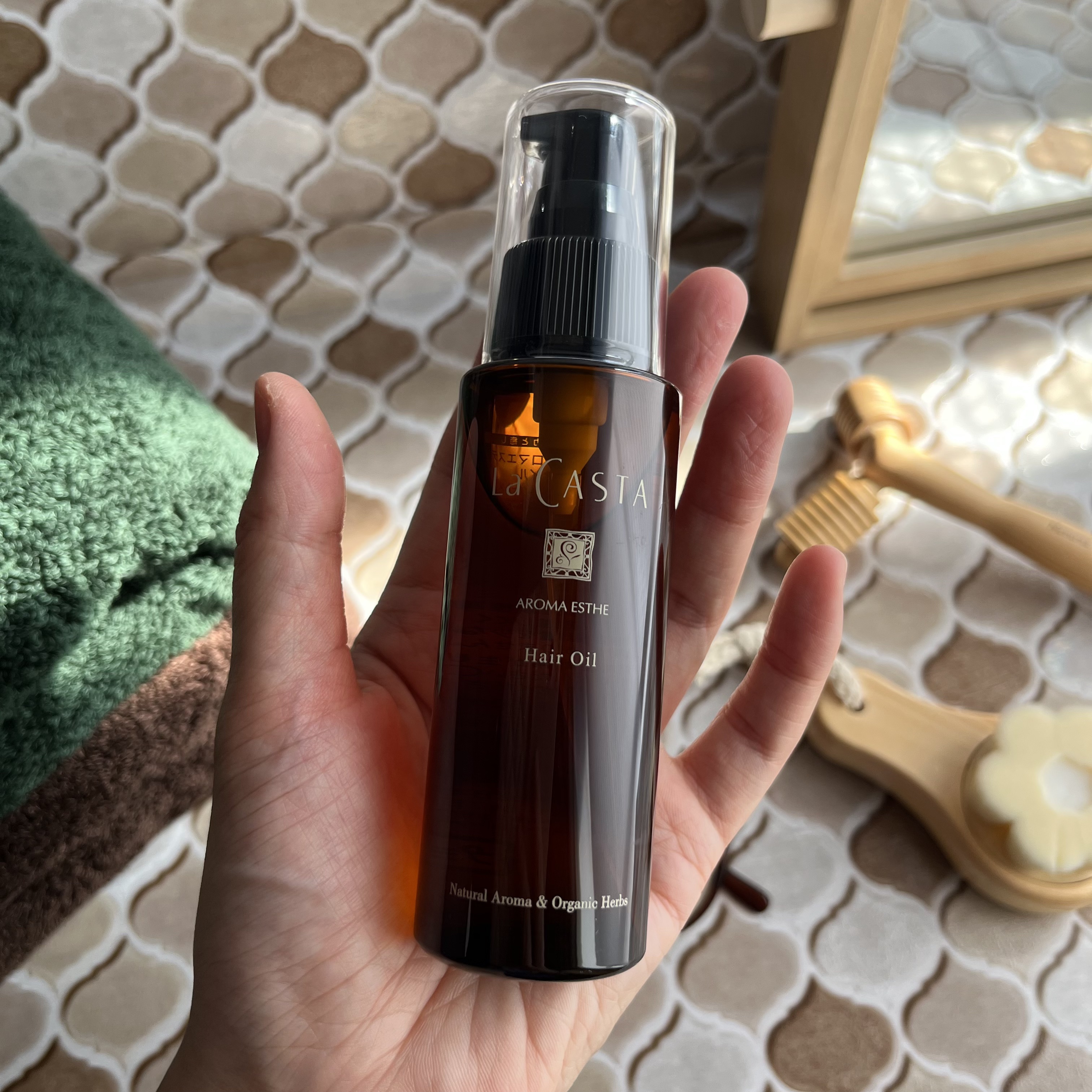 アロマエステ ヘアーローション エモリエント/ラ・カスタ/アウトバストリートメントを使ったクチコミ（3枚目）