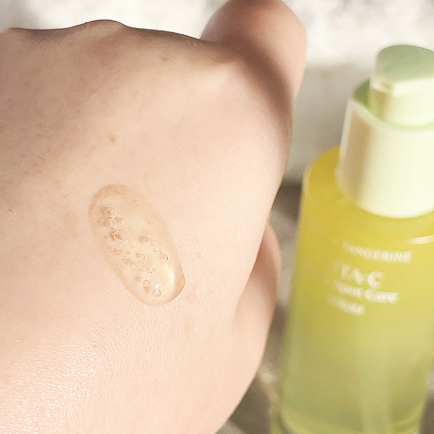 グリーンタンジェリン ビタC ダークスポットケアセラム/goodal/美容液を使ったクチコミ(4枚目)