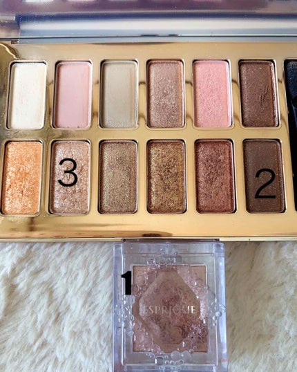 セレクト アイカラー N/ESPRIQUE/単色アイシャドウを使ったクチコミ(2枚目)
