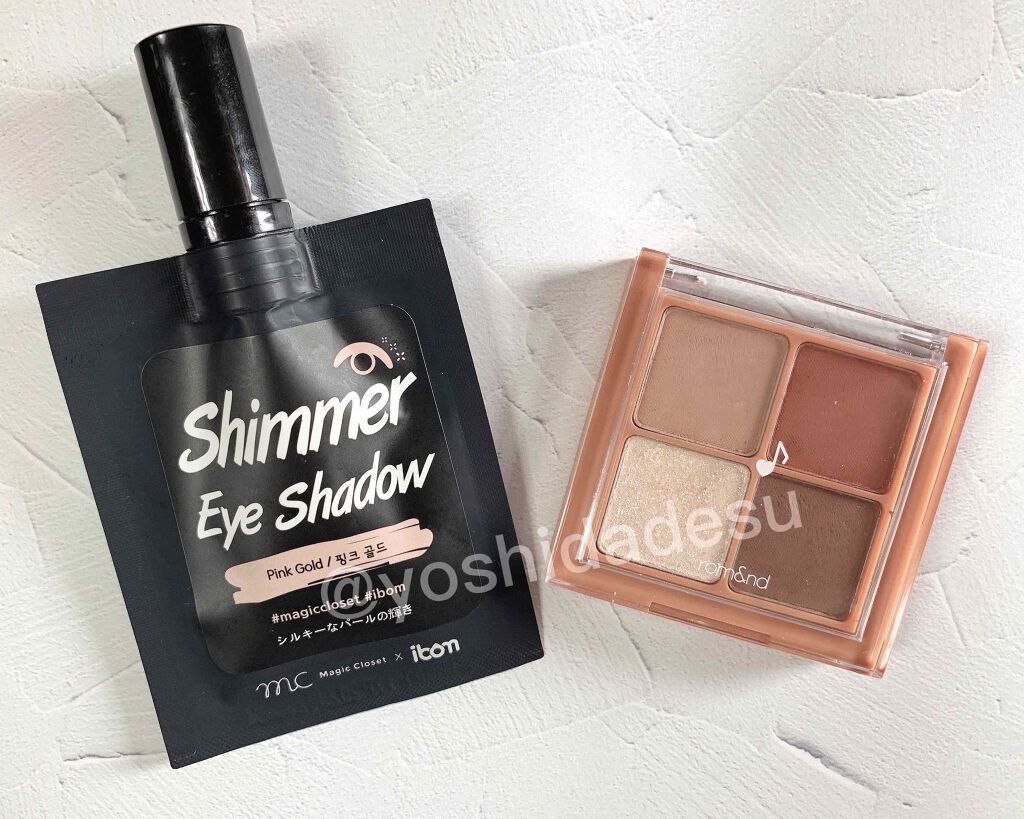 MC×ibom グリッターアイシャドウ/3COINS/グリッターを使ったクチコミ（2枚目）