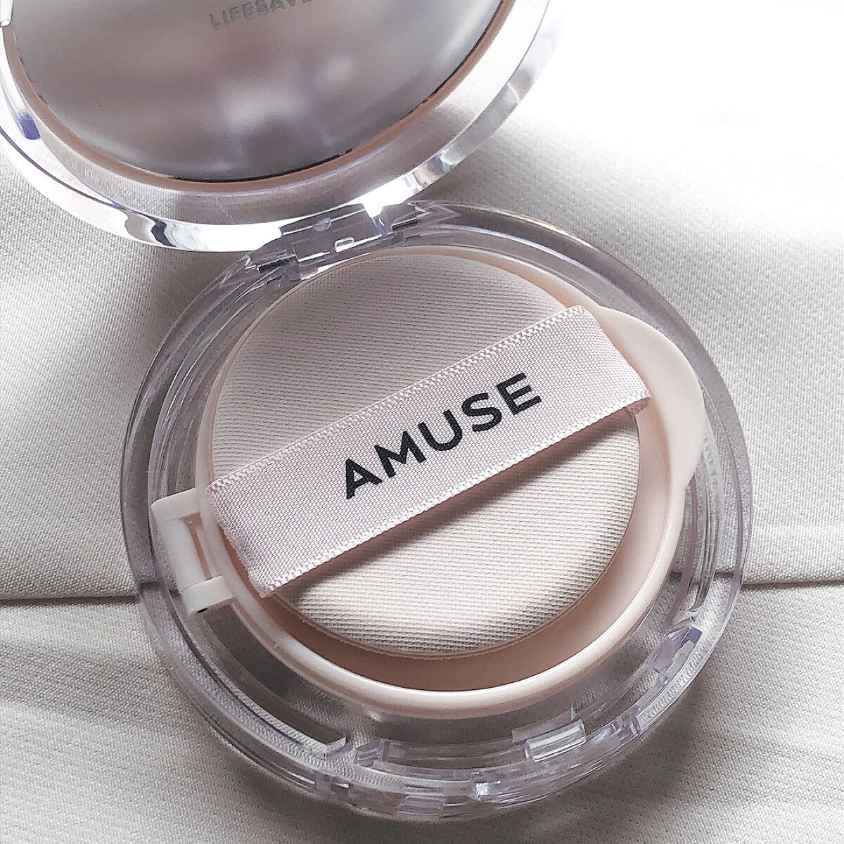 スキンチューンヴィーガンカバークッション 01 フェアチューン/AMUSE/クッションファンデーションを使ったクチコミ（2枚目）