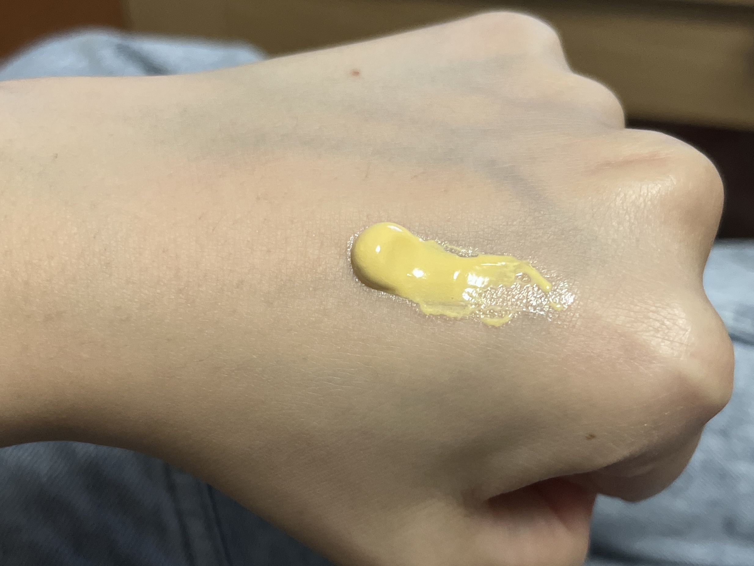 マーメイドスキンジェルUV C02 サニーイエロー/キャンメイク/日焼け止めジェルを使ったクチコミ（3枚目）