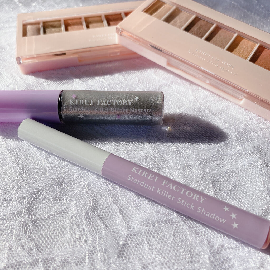 スターダストキラー スティックシャドウ ベビーピンク/KIREI FACTORY/スティックアイシャドウを使ったクチコミ（2枚目）