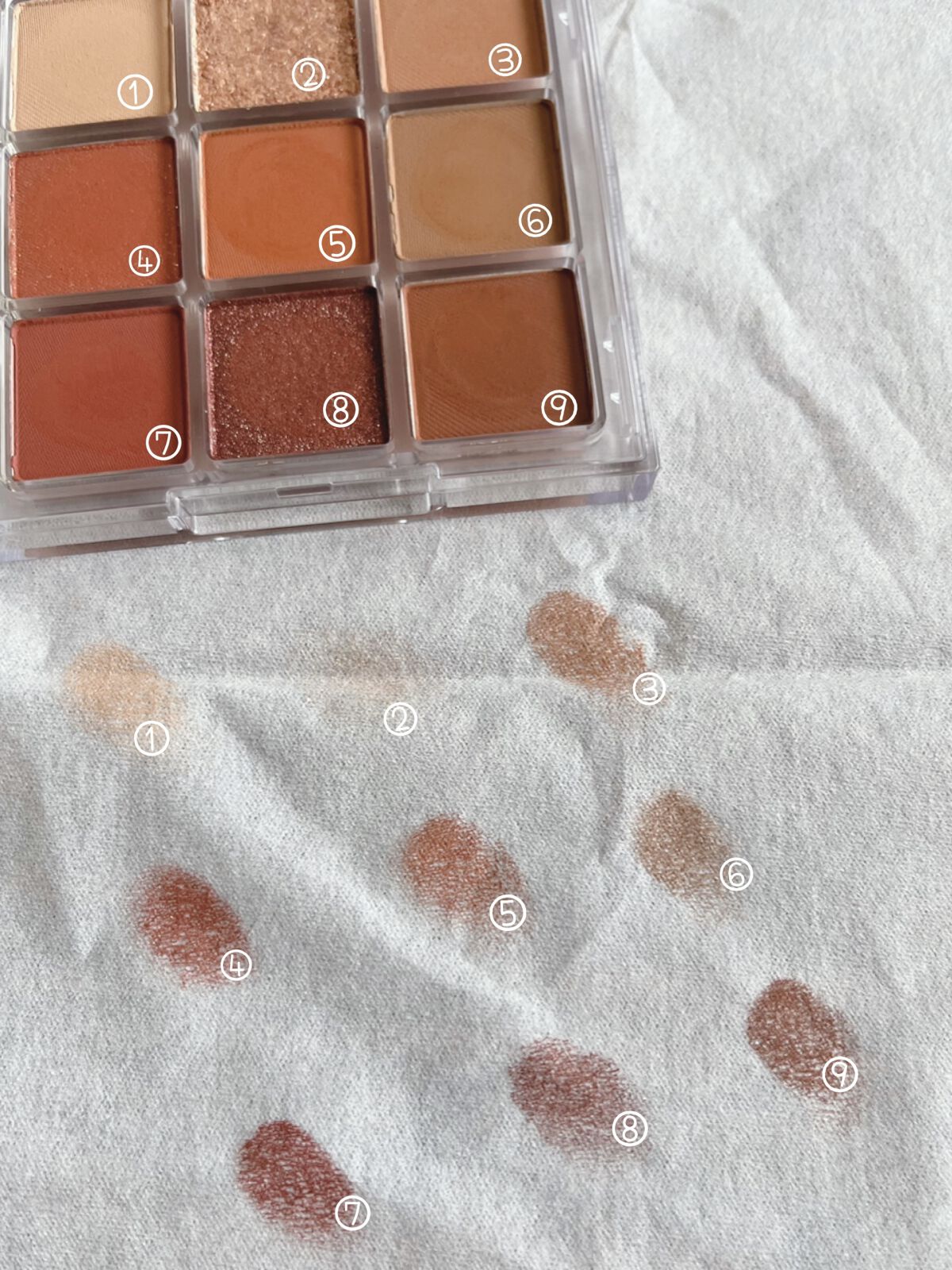 フラッシュシャドーパレット 01 Sunset Crush/EGLIPS/アイシャドウパレットを使ったクチコミ（2枚目）