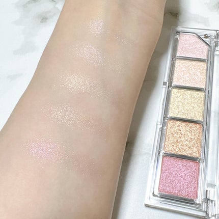 Mood Shower Face Palette/unleashia/パウダーハイライトを使ったクチコミ(4枚目)