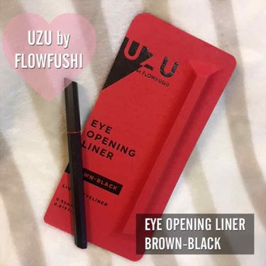 ブランド：UZU by FLOWFUSHI
商品：EYE OPENING LINER
カラー：BROWN BLACK

大好きだったFLOWFUSHIのライナーが
UZU by FLOWFUSHIとして