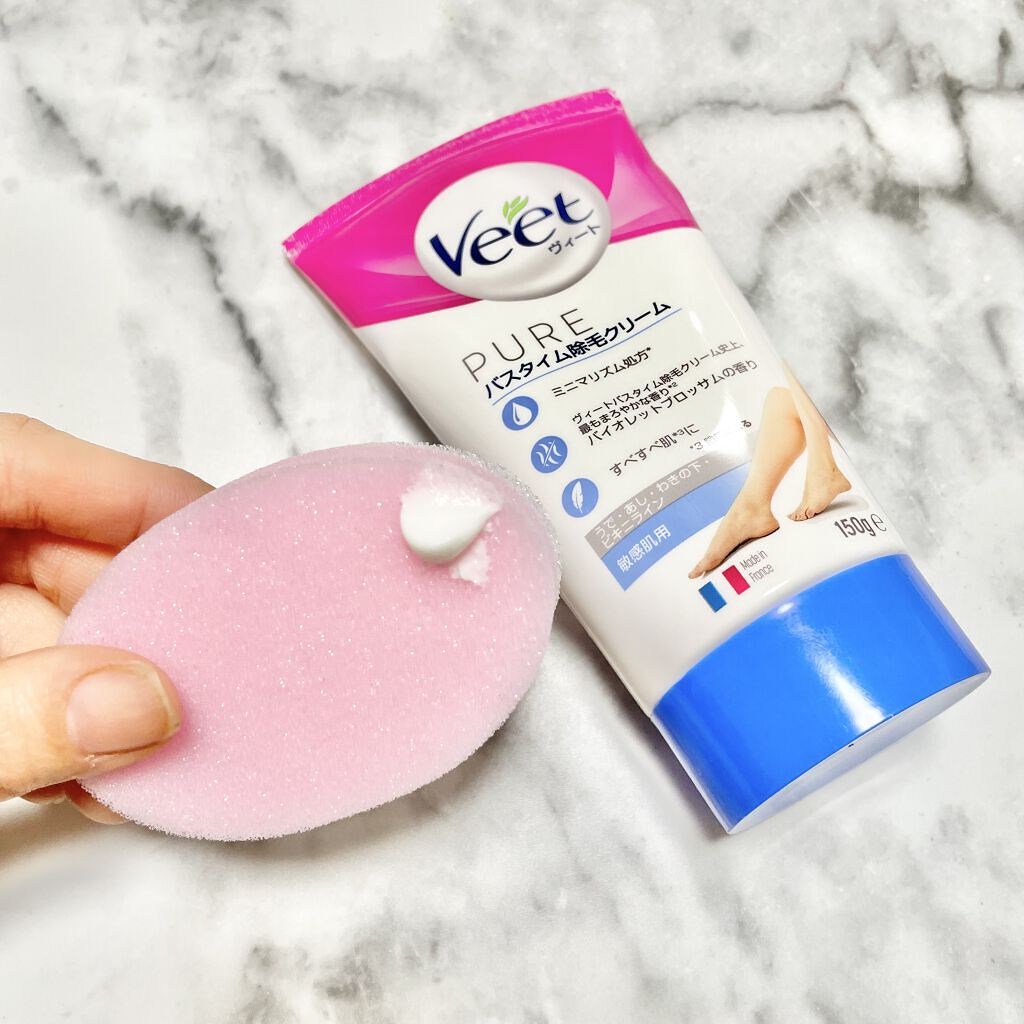 ヴィート ピュアバスタイム除毛クリーム 敏感肌用/Veet/除毛クリームを使ったクチコミ（3枚目）