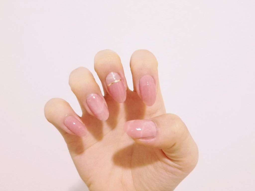 貼るジェルネイル/セリア/ネイルシールを使ったクチコミ(3枚目)