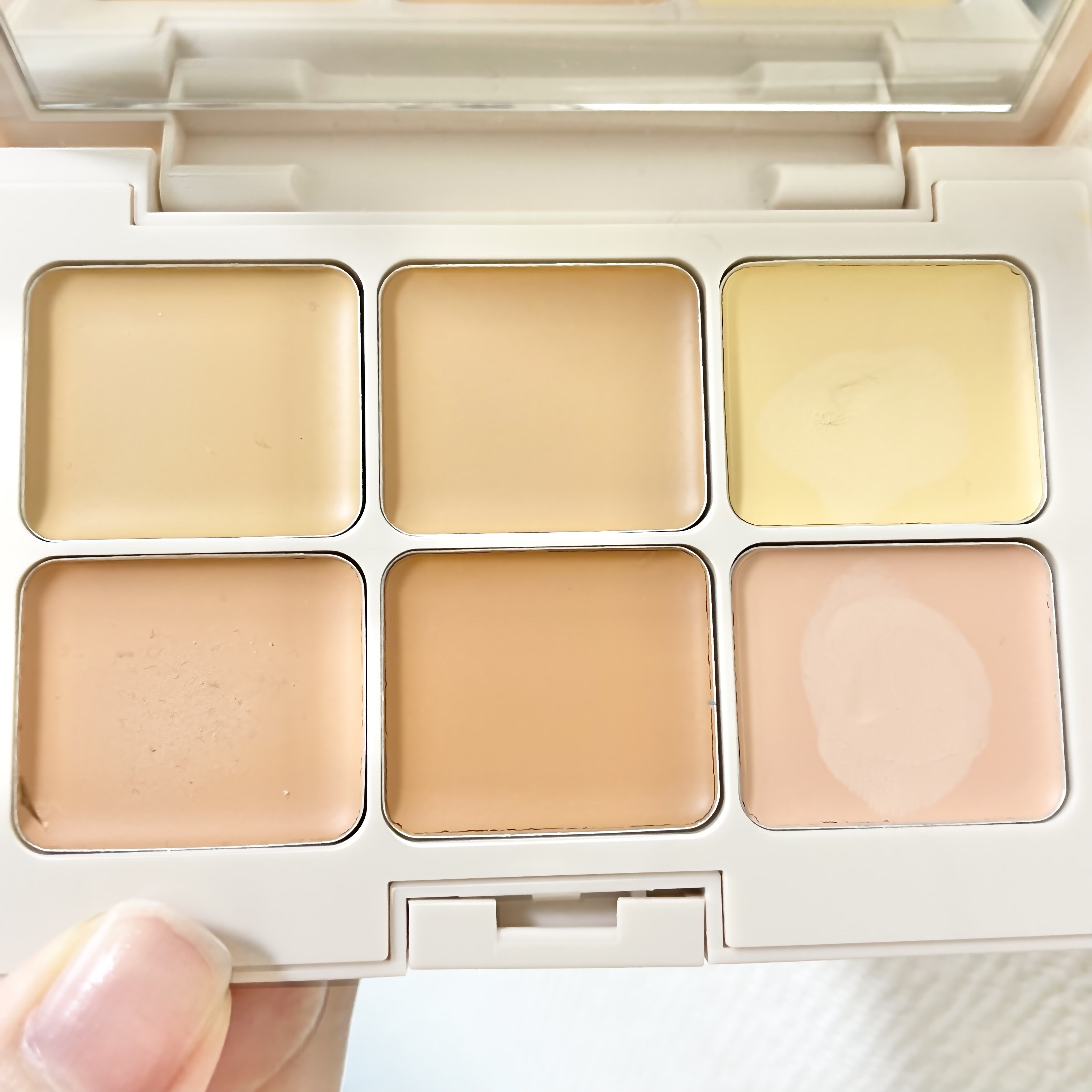 マルチフィックスコンシーラー＆カラーコレクター/SHEGLAM/パレットコンシーラーを使ったクチコミ（2枚目）