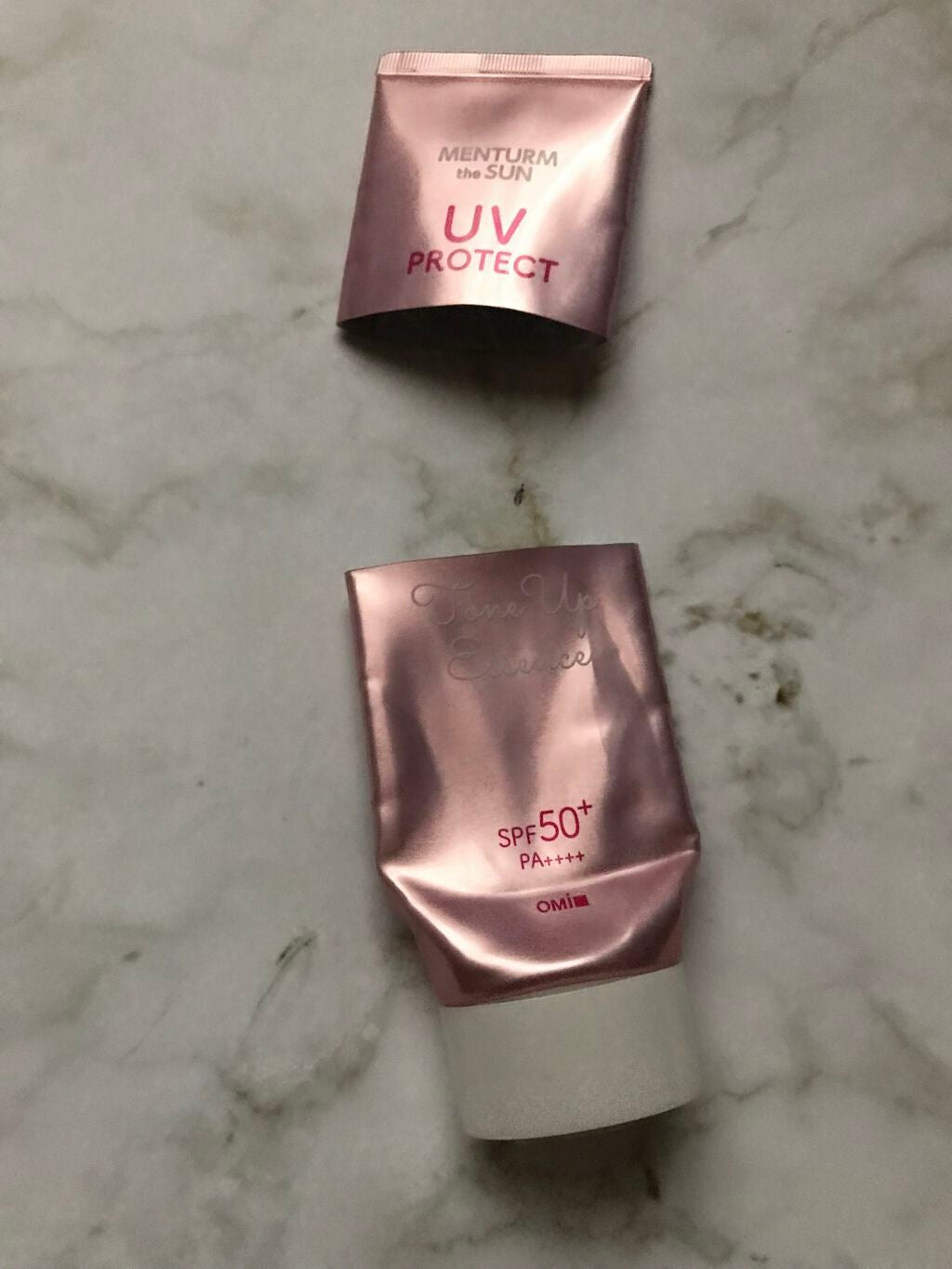 メンタームザサン トーンアップUVエッセンス/メンターム/日焼け止めローションを使ったクチコミ(4枚目)