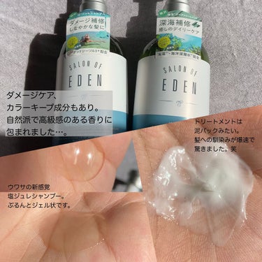 サロンオブエデン ジュレ シャンプー Ｍ／トリートメント Ｍ		/SALON OF EDEN/シャンプー・コンディショナーを使ったクチコミ（3枚目）